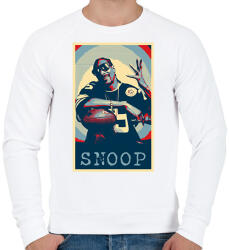 printfashion Snoop dog - Férfi pulóver - Fehér (1748179)