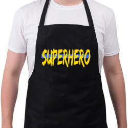 printfashion SUPERHERO - Kötény - Fekete (4918607)