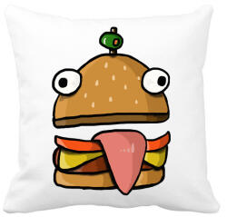 printfashion Durr burger - Fortnite - Párnahuzat, Díszpárnahuzat - Fehér (3996435)