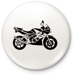 printfashion cbr125 - Kitűző, hűtőmágnes - Fehér (3090260)