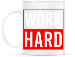 printfashion Work hard - Bögre - Fehér (2027076)
