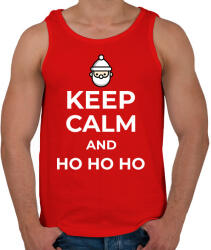 printfashion HO HO HO - Férfi atléta - Piros (9548362)