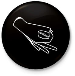 printfashion Belenéztél! - Kitűző, hűtőmágnes - Fekete (3093858)