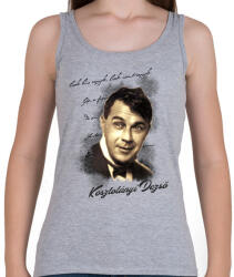 printfashion Kosztolányi Dezső - Női atléta - Sport szürke (2444331)