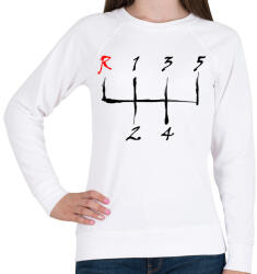 printfashion sebessegvaltó-3-2-szín - Női pulóver - Fehér (880868)