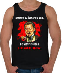 printfashion Szülinapra utalvány - Férfi atléta - Fekete (7698450)