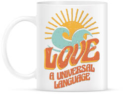 printfashion Szerelem nyelv - Love is universal - Bögre - Fehér (4310166)
