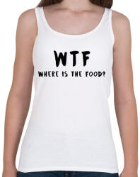 printfashion WTF hol van a kajám? - Női atléta - Fehér (2547255)