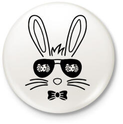 printfashion Húsvéti nyuszi - Kitűző, hűtőmágnes - Fehér (15877475)