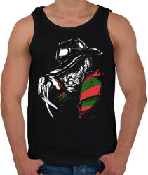 printfashion Freddy Krueger - Férfi atléta - Fekete (5560688)