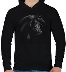 printfashion Fekete arab telivér - Férfi kapucnis pulóver - Fekete (4808608)