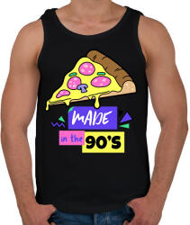 printfashion 90-es évek - Férfi atléta - Fekete (9852311)