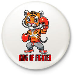 printfashion King of Fighter - Kitűző, hűtőmágnes - Fehér (15645821)