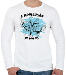 printfashion A kopaszság - Férfi hosszú ujjú póló - Fehér (8257349)