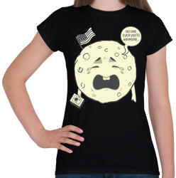 printfashion Soha többé nem látogatnak meg - Női póló - Fekete (9730889)