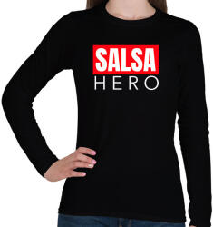 printfashion SALSA HERO - Női hosszú ujjú póló - Fekete (11370971)