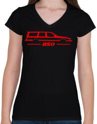 printfashion volvo 850 Red - Női V-nyakú póló - Fekete (16113608)