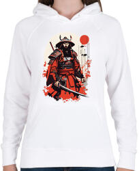 printfashion Japán ronin - Női kapucnis pulóver - Fehér (15676770)
