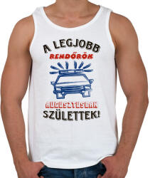 printfashion Rendőr szülinapja augusztus színes - Férfi atléta - Fehér (5718863)