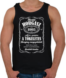 printfashion Kiváló horgász - Évszámmal - Férfi atléta - Fekete (7194292)