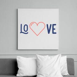printfashion LOVE - Vászonkép - Fehér (10879037)