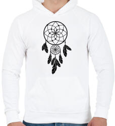 printfashion Dreamcatcher - Férfi kapucnis pulóver - Fehér (9013236)