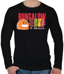 printfashion Bungalow - Férfi hosszú ujjú póló - Fekete (5108910)