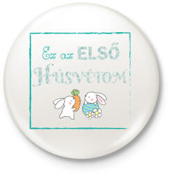 printfashion Ez az első húsvétom - Fiú - Kitűző, hűtőmágnes - Fehér (6328488)