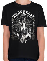 printfashion Wednesday sötét alaphoz 2 - Gyerek póló - Fekete (11557725)
