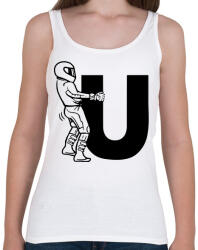 printfashion Fuck U - Női atléta - Fehér (12571134)