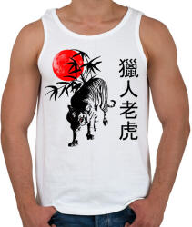 printfashion the hunting tiger - Férfi atléta - Fehér (1951346)