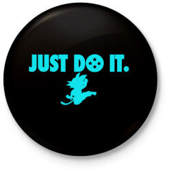 printfashion Goku do it - Kitűző, hűtőmágnes - Fekete (3092255)