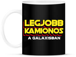 printfashion LEGJOBB KAMIONOS A GALAXISBAN - Bögre - Fekete (11569916)