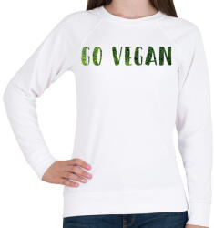 printfashion Go vegan - Női pulóver - Fehér (12696715)