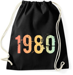 printfashion 1980 - Sportzsák, Tornazsák - Fekete (11825967)