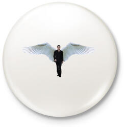 printfashion Lucifer - Kitűző, hűtőmágnes - Fehér (3090048)