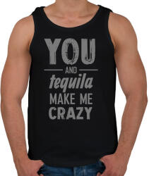 printfashion You and tequila - Férfi atléta - Fekete (7068905)