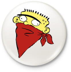 printfashion Ed Gangsta - Kitűző, hűtőmágnes - Fehér (3087751)