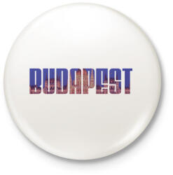 printfashion Budapest - Kitűző, hűtőmágnes - Fehér (13188864)