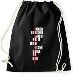 printfashion Bella Ciao - Nagy Pénzrablás - Money Heist - Casa de Papel - Sportzsák, Tornazsák - Fekete (5730626)