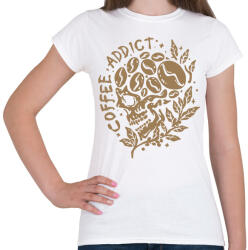 printfashion Kávé függő - Női póló - Fehér (5544059)