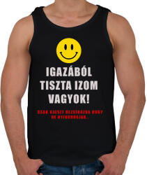 printfashion izmos vagyok - Férfi atléta - Fekete (2250839)