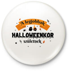 printfashion Halloween szülinap - Kitűző, hűtőmágnes - Fehér (8758423)