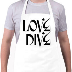 printfashion Love Dive - Kötény - Fehér (15273331)