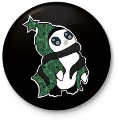 printfashion pingvin_zöld - Kitűző, hűtőmágnes - Fekete (5611913)