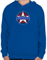 printfashion Dressed for Success - Gyerek kapucnis pulóver - Királykék (10351627)