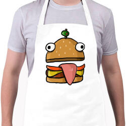 printfashion Durr burger - Fortnite - Kötény - Fehér (4913677)
