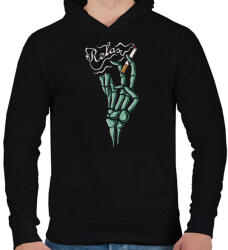 printfashion Relax - Férfi kapucnis pulóver - Fekete (2378810)