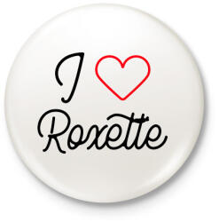 printfashion I love Roxette 2 - Kitűző, hűtőmágnes - Fehér (10653580)