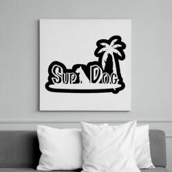 printfashion supdog++ - Vászonkép - Fehér (6627088)